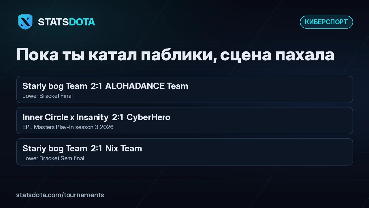Обложка новости «Пока ты катал паблики, сцена пахала»